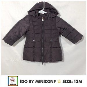 IDO ❤️ by Miniconf Baby Black Full Zip Up Jacket Size (12 Months) (PRE-LOVED)